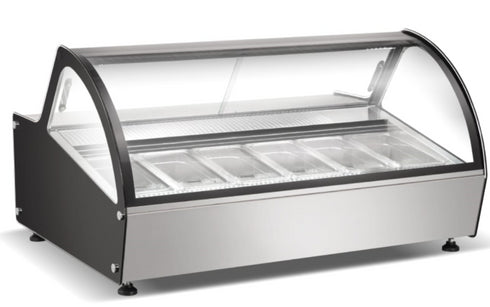 PACIFIC Gelato Freezer - 6 Flavor - Counter Top